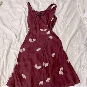 Ann Taylor floral wrap dress